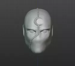 MOON KNIGHT MR KNIGHT HEAD + BATON 3D