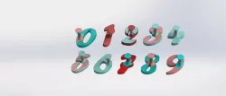 Number Cookie Cutter From 0 to 9, Stemmed Molds!