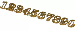 Numbers Cookie Cuters