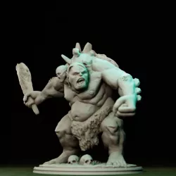 OGRO - MINIATURA - FANTASY - Modelo 3D KAEDORN WORLD