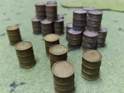 Oil Barrel terrain for (28mm) Wargaming