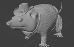 Opossum Cowboy