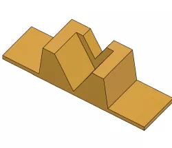 Orbiter 2, V-Block filament hob gear alignment jig.