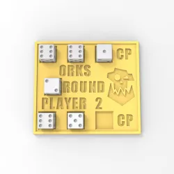 ORK MINI GAME TRACKERS FOR GAME ROUND AND COMMAND POINTS
