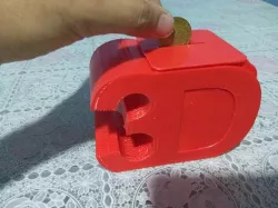 piggy bank 3d letters / alcancia con con letras 3 y d