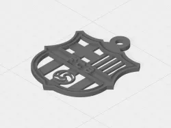 Premium Barcelona Logo Keyring