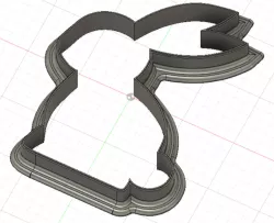 rabbit COOKIE CUTTER FORM - 10CM ( 3.93 INCH)