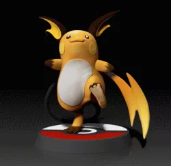 Raichu - FAN ART - POKÉMON FIGURINE - 3D PRINT MODELHERACROSS