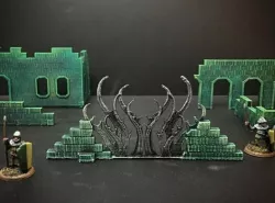 Ruined Arcane Wall (15mm scale)
