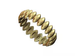 Seed shaped motif band size 5to11 3D print model