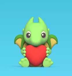 Sitting Dragon Heart