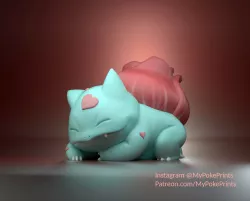 Sleeping Rose Bulbasaur