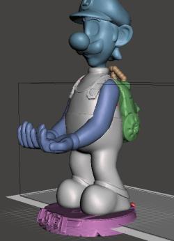 STL file Luigi's Mansion - Key holder 🔑・3D printing model to  download・Cults, luigi's mansion 