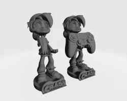 SOPORTE TELEFONO Y JOYSTICK COCO CRASH BANDICOOT