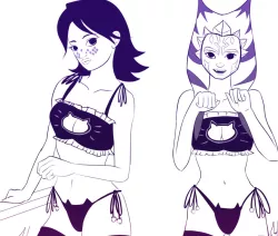 Star Wars - Ahsoka and Barriss Kitty Lingerie - Stencil