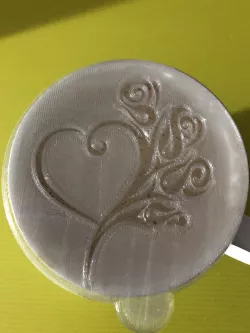 Stencil coffee - Heart and Roses
