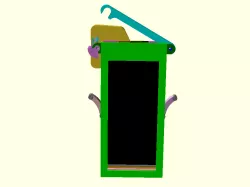 Toys for boys-house/bike-car phone holder v2 - OpenSCAD CSV