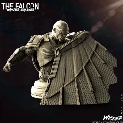 Wicked Marvel Falcon - Captain America Bust: STLs ready for printing