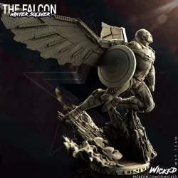 Wicked Marvel Falcon - Captain America Sculpture: STLs ready for printing