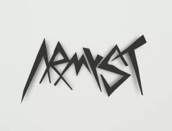 Word "ARMYST" BTS 3D Graffiti / Jungkook