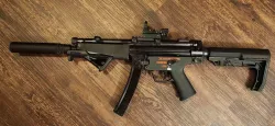 AIRSOFT MP5 Retractable Stock to M4 Buffer Tube Adapter