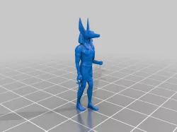 Anubis prepared as D&D/Pathfinder mini
