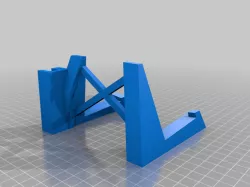 Bigger Viola version of the "Free-Standing Violin Stand with Bow Holder"