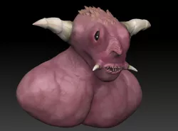Creepy Demon Bust