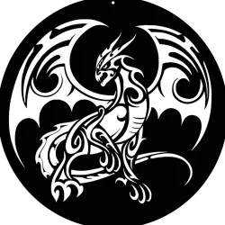 Dragon Ornament + stencil