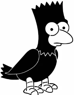 Raven Bart stencil