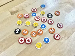 Set of markers for Pulp Alley and other wargames
