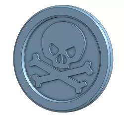 Shopping cart chip-Skull
