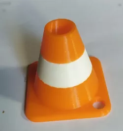 slalom cone ; cône de slalom