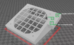 solder fume extractor with switch box