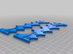 Zinc Plated/Copper Outside Diameter Gauge laser cut
