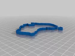 Australia Map Cookie Cutter