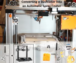 Automatized spray coater from a 3D printer