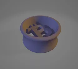 Bitcoin Ear Ring Plug
