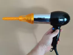 Blow dryer attachment for closed-end masturbators and sex dolls