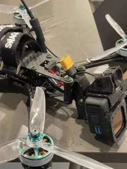 BQE Bandolero Low Profile Gopro and FPV camera mount