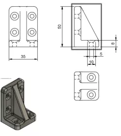 Bracket 90 degree