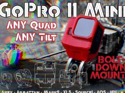 GoPro 11 Mini Drone Mount: Any Drone, Any Tilt, Any ND