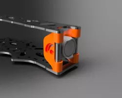Heks Frame *Joocy* 35mm Cam Plate Dji air unit 03 inside