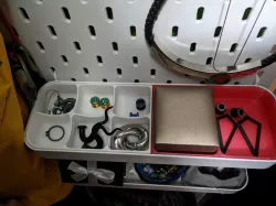 IKEA pegboard (Skadis) shelf organizer inserts