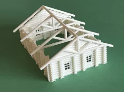 LOG BUILDING HO SCALE