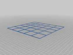 My Customized Configurable calibration test XY grid