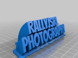My Customized Sweeping 2-line name plate (text)