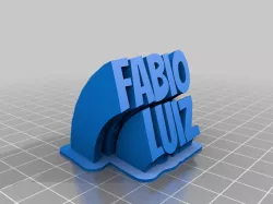 My Customized Swfaeeping 2-line name plate Fabio