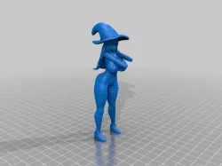 Sexy witch making potion figures