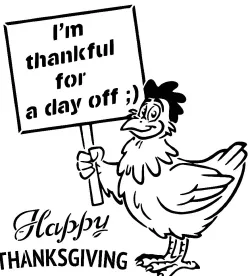 Thanks Giving Chicken stencil